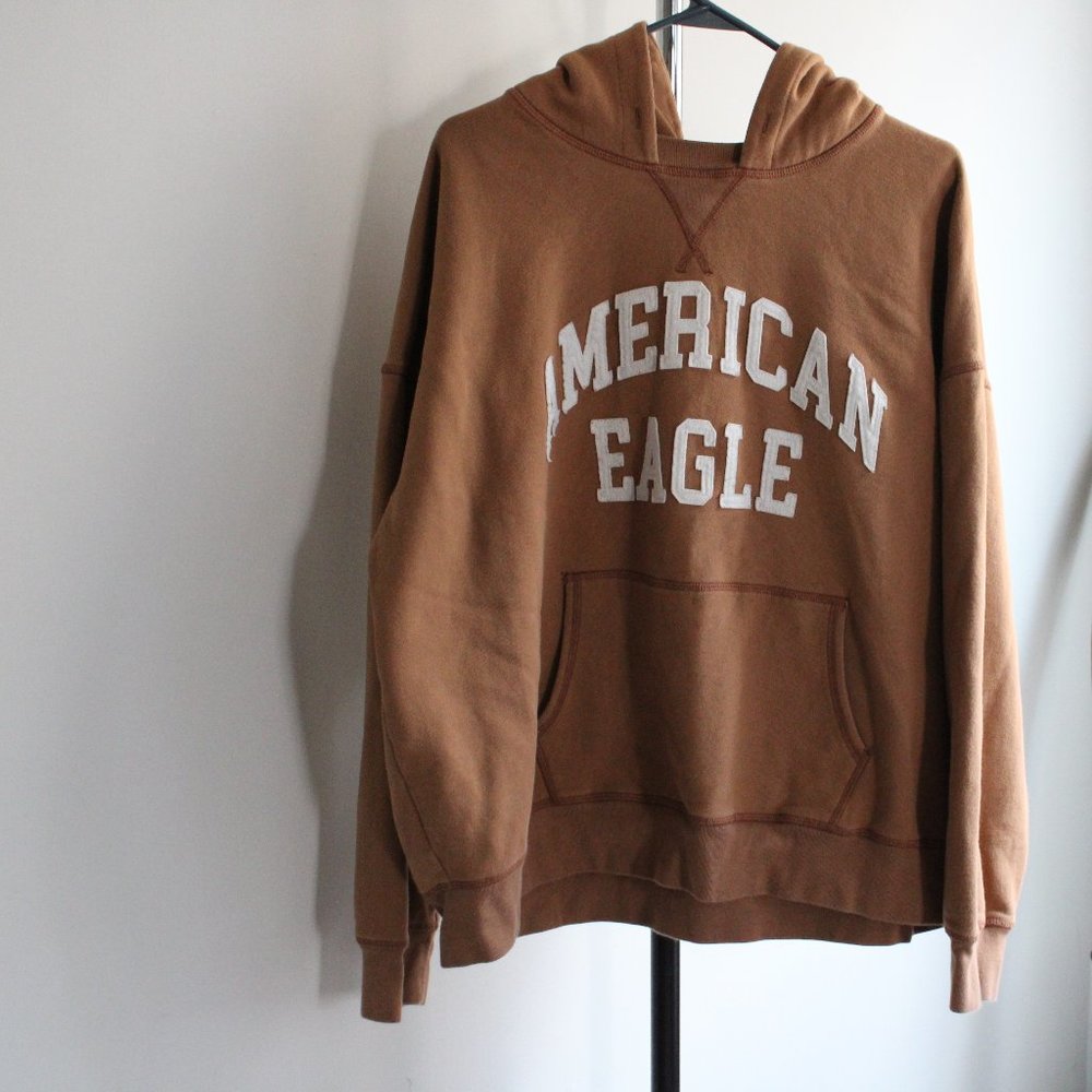 American Eagle Hoodie (Large)Brown - Picture 1 of 2